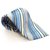 Cravate en soie à rayures Giorgio Armani Bleu Bleu Marine Bleu clair Bleu foncé  ref.208836