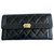 Chanel Junge zeitlose Brieftasche Schwarz Leder  ref.208881