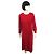 Constance Vintage Hermes Hermès Pure Silk Midi Kleid Größe 38 - 40 US Rot - Ansicht 2