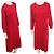 Constance Vintage Hermes Hermès Pure Silk Midi Kleid Größe 38 - 40 US Rot - Ansicht 4