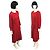 Constance Vintage Hermes Hermès Pure Silk Midi Kleid Größe 38 - 40 US Rot - Ansicht 7