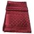 Scialle Louis Vuitton monogram rosso Seta Lana  ref.209209