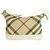 Burberry White Patent Leather Signature Check Canvas Hobo Handbag Shoulder Bag Multiple colors  ref.209251