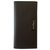 Salvatore Ferragamo Pebbled leather vertical wallet Dark brown  ref.209273