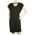 IRO Black Sanyia Cap Sleeves Polyester Jersey Mini Dress size 36  ref.209276