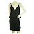 Magali Pascal Black Spaghetti Straps Open Back Senza maniche Sexy Mini Abito taglia M Nero