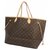 LOUIS VUITTON Neverfull GM Womens tote bag M40157 Brown Cloth  ref.209620