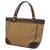 Gucci Shelly Womens tote bag 257061 beige x brown Leather  ref.209867