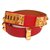 Hermès HERMES Collier de Chien Cinturón para hombre rojo x hardware dorado Roja Gold hardware Cuero  ref.210062