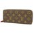 Louis Vuitton portofeuilles Clemence Womens long wallet M60742 fuschia Cloth  ref.210092