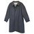 raincoat man Burberry vintage t 52 Black Cotton Polyester  ref.210280