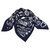 Bufanda de seda de chanel Azul marino  ref.210403