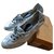 Zapatos de ballet / mocasines Tod's Plata Blanco Cuero  ref.210411