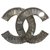 Chanel CC Argento Metallo  ref.210419