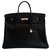 Hermès HERMES BIRKIN 40 black box leather  ref.210588