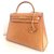 Hermès hermes kelly 32 in oro struzzo Marrone chiaro - vista 2