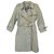 trench coat vintage das mulheres Burberry 38 Bege Algodão Poliéster  ref.210782