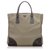 Prada Brown Canapa Tote Bag Beige Leather Cloth Pony-style calfskin Cloth  ref.211002