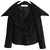 Christian Dior AW05 Jacke mit großem Kragen Schwarz Wolle  ref.211243