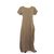 Autre Marque robe Brown Linen  ref.211597