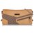 Dior Brown Dior Oblique Chain Shoulder Bag Beige Light brown Leather Cloth Pony-style calfskin Cloth  ref.211798