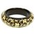 LOUIS VUITTON bracelet Uncle John GM resin Womens bangle M65301 dark brown x gold  ref.211963
