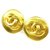 Chanel 96P round-shaped coco mark GP Womens earrings gold  ref.211974
