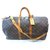 Louis Vuitton keepall 55 monogram shoulder strap Brown Leather  ref.211987