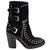 Laurence Dacade black studded boots Suede  ref.211589