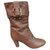 Chloé p boots 37,5 Light brown Leather  ref.211976