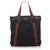 Gucci Black GG Canvas Web Tote Bag Cuir Toile Veau façon poulain Tissu Noir Multicolore  ref.212118