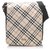 Burberry - Sac bandoulière en toile à carreaux Nova Nova Tissu Marron Multicolore Beige  ref.212162