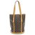 Louis Vuitton Bucket Brown Cloth  ref.212338