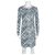 Diane Von Furstenberg DvF Jenetta dress Black Light blue Nylon Rayon  ref.212390
