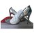 Christian Louboutin Just picks 100 Silvery Leather Plastic  ref.212399