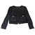 Chanel veste en tweed noire la plus emblématique de Dubaï  ref.212401