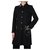 Gucci manteau emblématique à boucle Horsebit Laine Noir  ref.212506