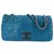 Bolsa de ombro Chanel Azul Couro envernizado  ref.212560