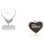 Pendientes Dior Silver Heart Plata Metal  ref.213004