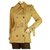 Burberry Camel Polyamide Imperméable Mac Belted Trench Jacket Manteau taille US4, UK6 Noisette  ref.213065