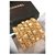 Chanel Gold Vintage Manschettenarmband Golden Leder Metall  ref.213163