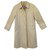 Burberry woman raincoat vintage t 40 Beige Cotton Polyester  ref.213178