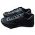 Cambon Chanel, Sneakers Homme Chanel Cuir Noir  ref.213182