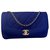 Diana Chanel Blue Leather  ref.213501