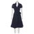 Diane Von Furstenberg DvF vintage Taffy wrap dress Navy blue Cotton  ref.213599