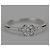 Autre Marque Verlobungsring aus 18k Weißgold und Diamanten Größe 51 - Ansicht 2