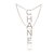 Chanel Gold CC Logo Spelled Out Crystals Necklace Golden  ref.213784