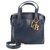 DIOR handbag Blue Leather  ref.213827