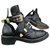 Balenciaga Belt Boots Black Patent leather  ref.214020