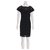Diane Von Furstenberg DvF leather and viscose dress Novi Black  ref.214073